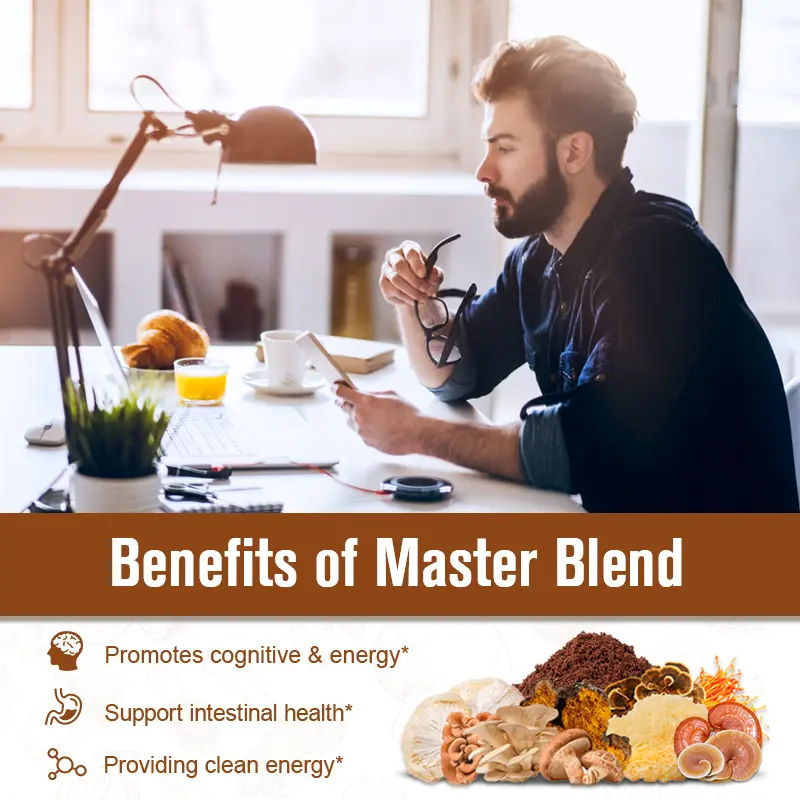 GPGP GreenPeople 226G Lion's Mane Mushroom Coffee with Reishi,Cordyceps &Turkey Tail-Energy,Mental Clarity & Focus,Brain Booster - Image 5