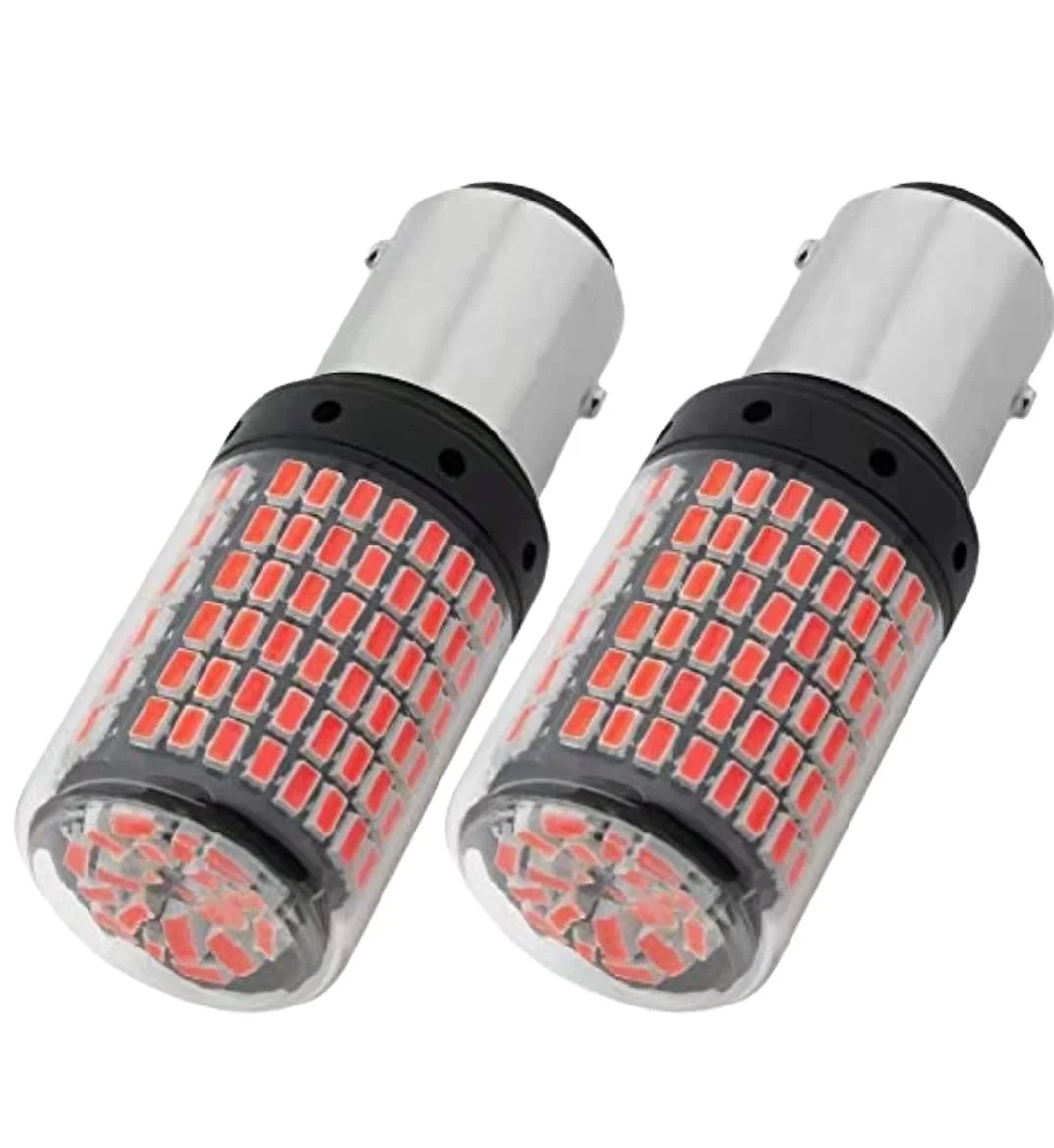 

14.8Watts 9-30V Super Bright 1157 BAY15D 2357 2057 LED Bulbs Red 144-SMD 3014 Chips For Car RV Reverse