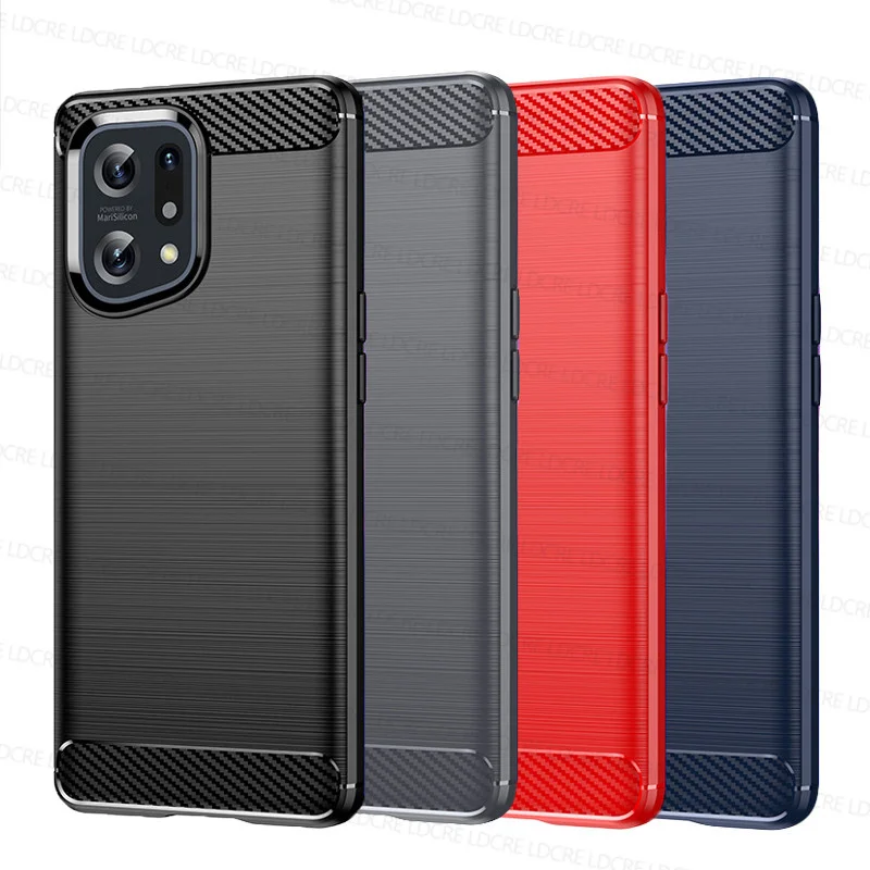 

For OPPO Find X5 Case For Find X5 Cover Coque Shockproof Soft Silicone TPU Protective Bumper For OPPO Find X5 Fundas 6.55 inch