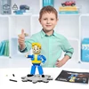 621PCS Ideas Fallout Vault Boy MOC Shelter Boy Building Block Popular Movie Series Action Model For Kids Christmas Birthday Gift 5