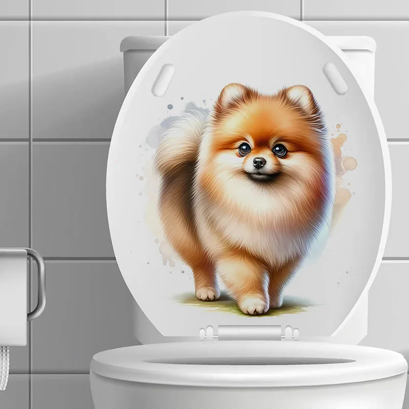 Pomeranian Dog Wall Decal For Kitchen & Living Room