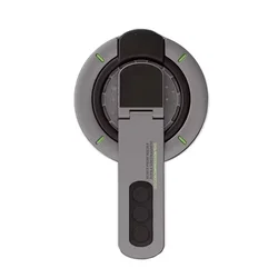 Magnetic 360° Rotating Phone Grip Stand with Pressure - Relief Button Design (Black)