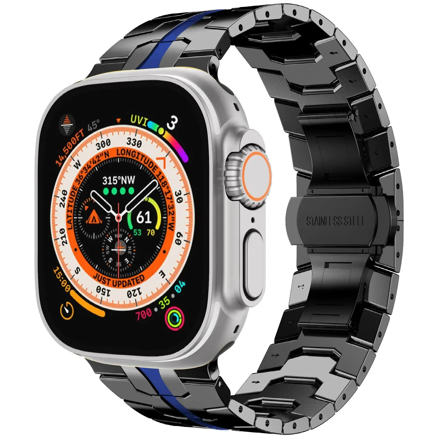 Stainless Steel Metal Strap for Apple Watch - Elegant Wristband Replacement