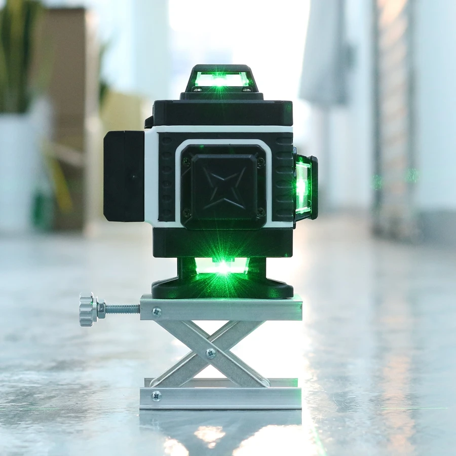 KaiTian Nivel Laser Level Tripod Self-Leveling 360 Green 4D Cross 16 Lines Horizontal&Vertical Professional Laser Level Receiver laser level laser level tripod