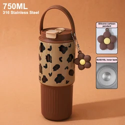 Chic 750ML Stainless Steel Insulated Water Bottle - Sleek Portable Thermos Cup (A2)