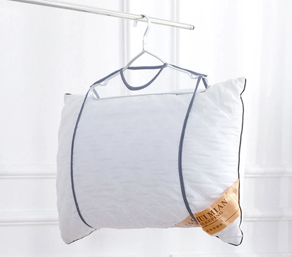 Pillow Drying Racks Hanging Net Clothes Rack Folded Mesh Clothes Drying Net Rack Lay Flat Dry Hanger Indoor Outdoor Towel Rack 4