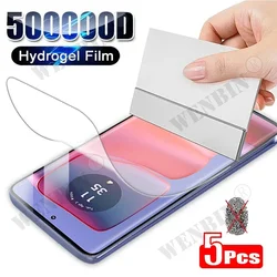 Premium 5-Pack Hydrogel Full Cover Screen Protector Film for 5Pcs Hydrogel Film (Moto Edge 50)