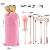 5pcs Metal Handle Soft Fluffy Makeup Brush Set Anime Card Captor Sakura Cosmetics Powder Brush 2
