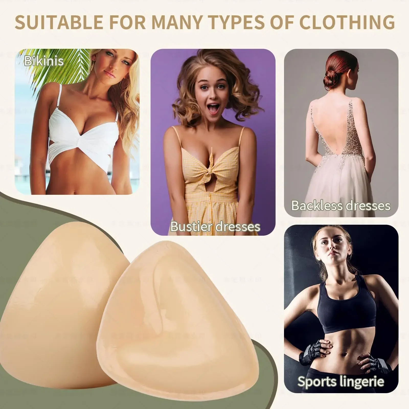 Double Sided Sticky Bra For Dresses Sticky Bra Push Up Double Sided Sticky  Bra Inserts