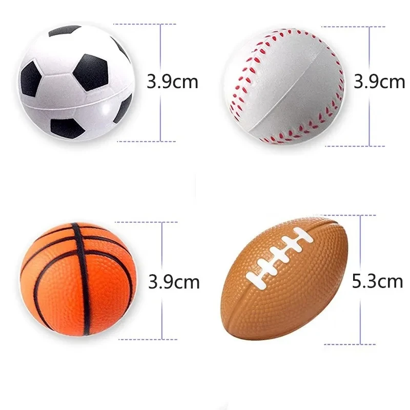 16pcs Mini Children Sponge bounce Ball Sports  Educational Toys For Kids Outdoor Sports adult  Decompression Release Balls 4