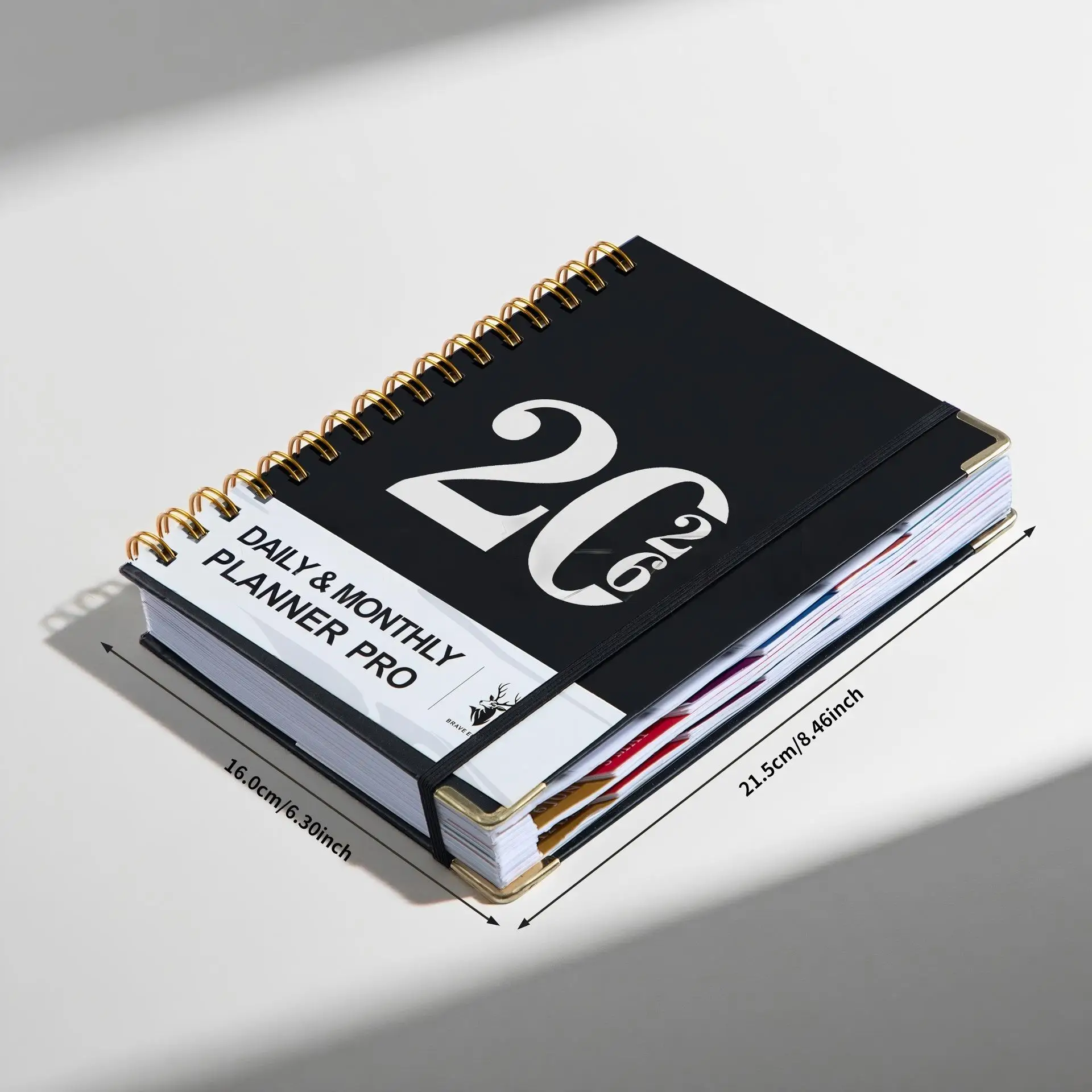 Enhanced Productivity Planner: 320-Page Spiral Bound Agenda with Complimentary Stickers