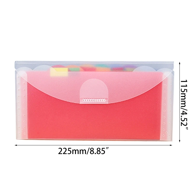 Portable Expanding File Folder Receipt Classification Organizer for Case Office Products Storage Organ Bag for Filing Bi