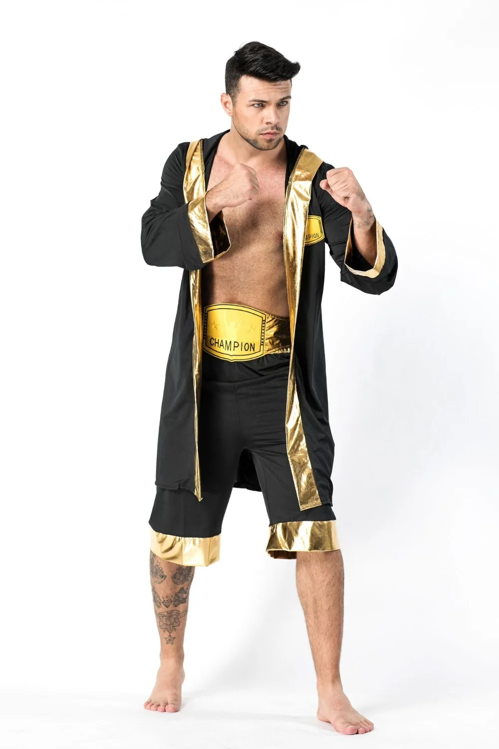 Disfraz de campeón de boxeo para adultos, traje de Cosplay para hombre y  mujer, traje de cinturón dorado, traje de entrenamiento de competición,  uniforme para fiesta de Halloween - AliExpress