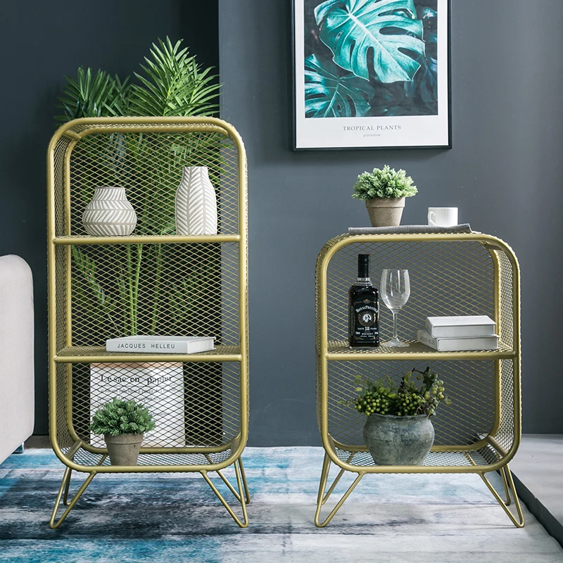 

Nordic Gold Iron Art Storage Multi layered Storage Display Decorative Frame