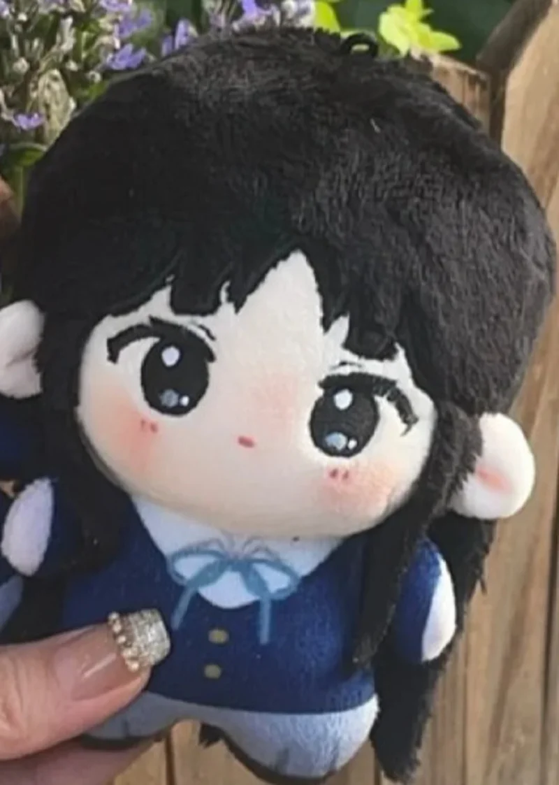 10cm K-ON! K-on! Hirasawa Yui Akiyama Mio Game plush keychain Anime Student Short Plush Cotton Plushie Finger  Body Idol Playthi 3
