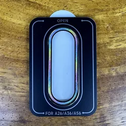 HD Glitter Metal Ring Camera Cover with Tempered Glass Lens Protector Film - Phone Accessory Set - Galaxy A26(1Set (Colorful)