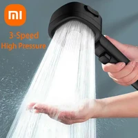 Xiaomi High Pressure Shower Head Water Saving 3 Modes Shower Heads Adjustable One-Key Stop Water Massage Sprayer Bathroom Parts 1