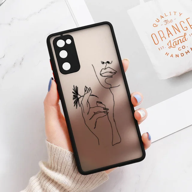 Cases For Samsung S21 Funda Samsung Galaxy A52 A52s 5G S22 Ultra S21 FE S20 FE A53 A12 A32 A51 S10 Plus Hard Matte Covers Coques O240