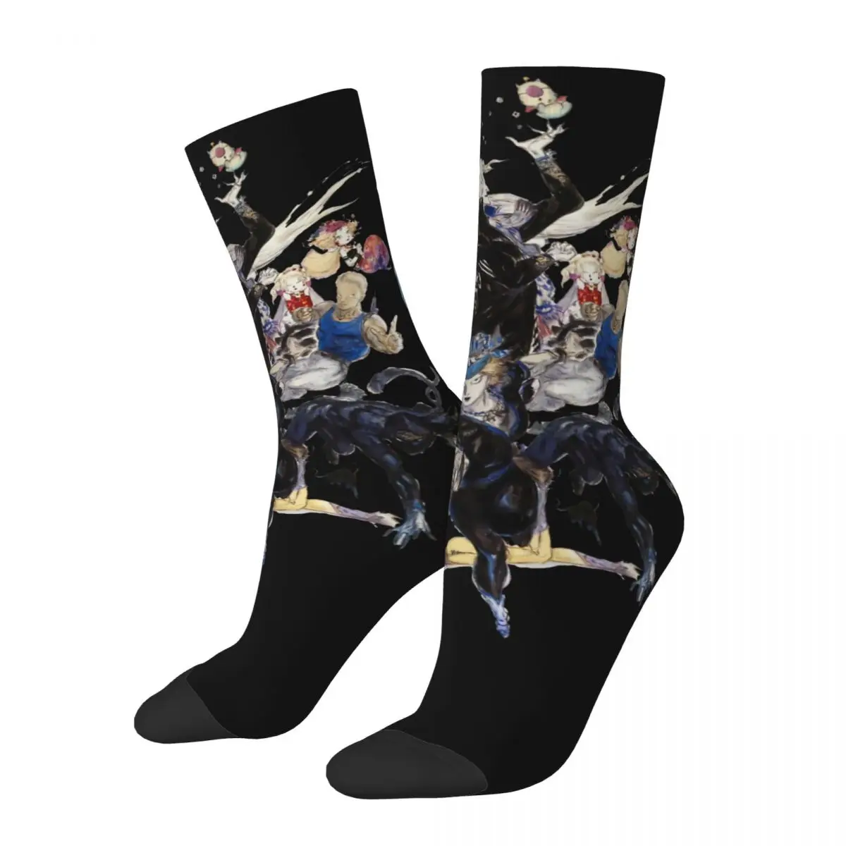 Divertente Calzino A Compressione Per Uomo The Returners Classic Hip Hop Vintage Chrono Trigger Game Seamless Pattern Printed Boys Crew Sock