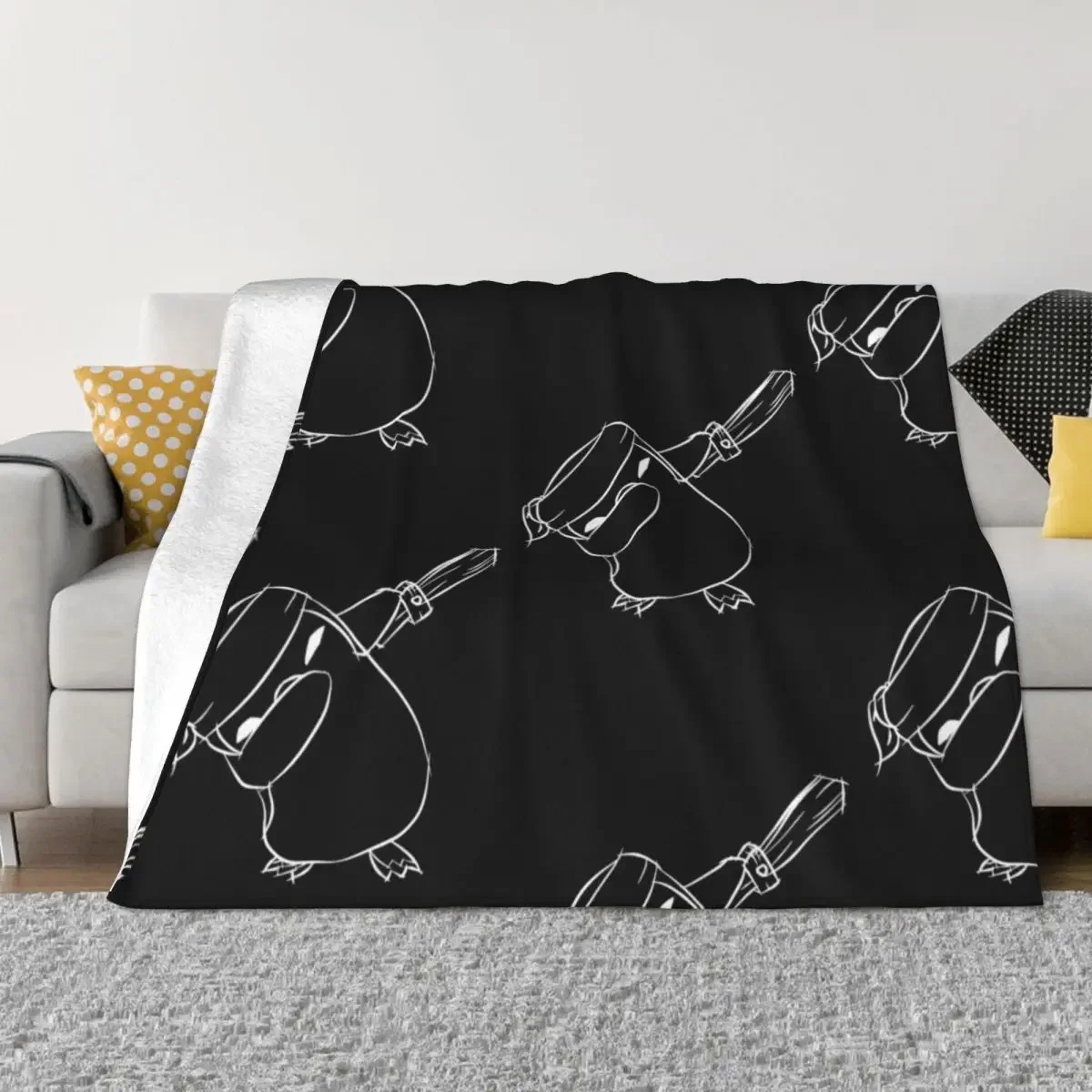 

Featherknight Dab (white) Throw Blanket Designers Fashion Sofas decorative Blankets