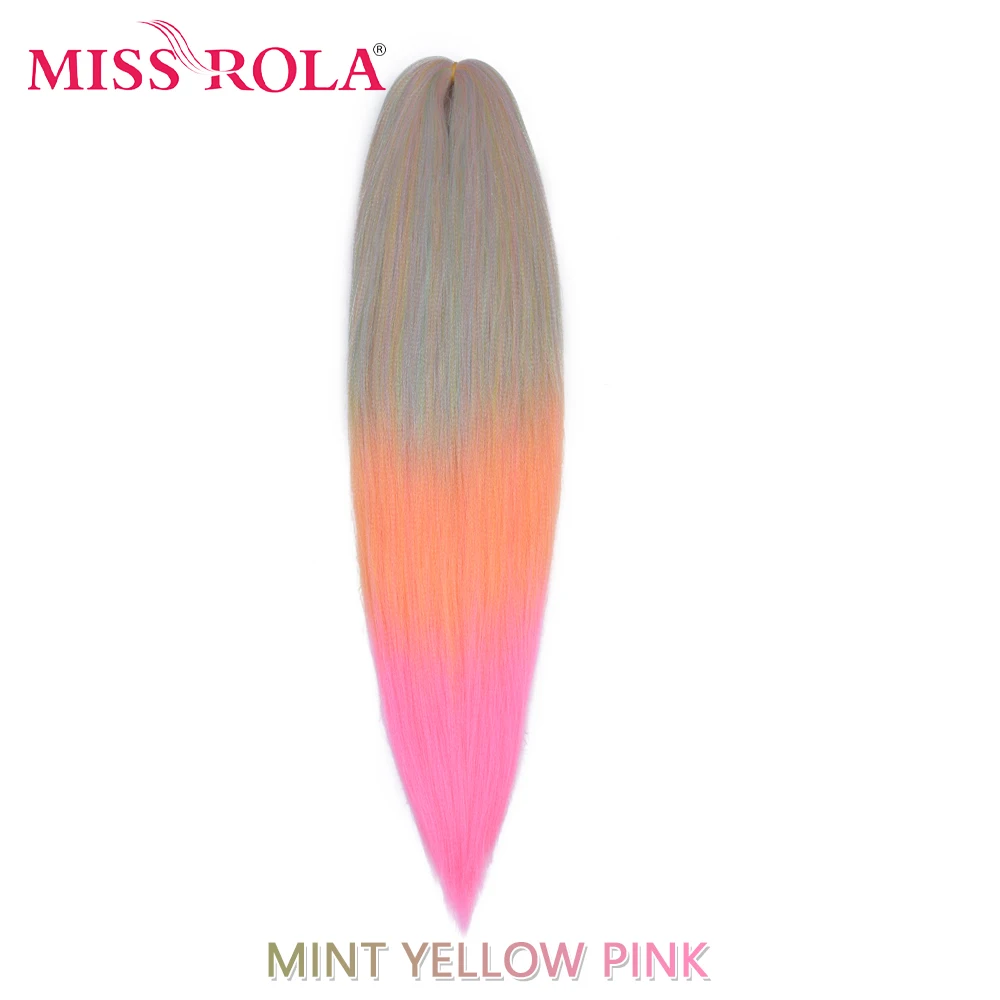 Miss Rola Synthetische Großhandelspackung 5 Stück 24 Zoll 100g Vorgestrecktes Jumbo Flechthaar Kanekalon Rosa Twist Braid Haarverlängerung – Detail 10
