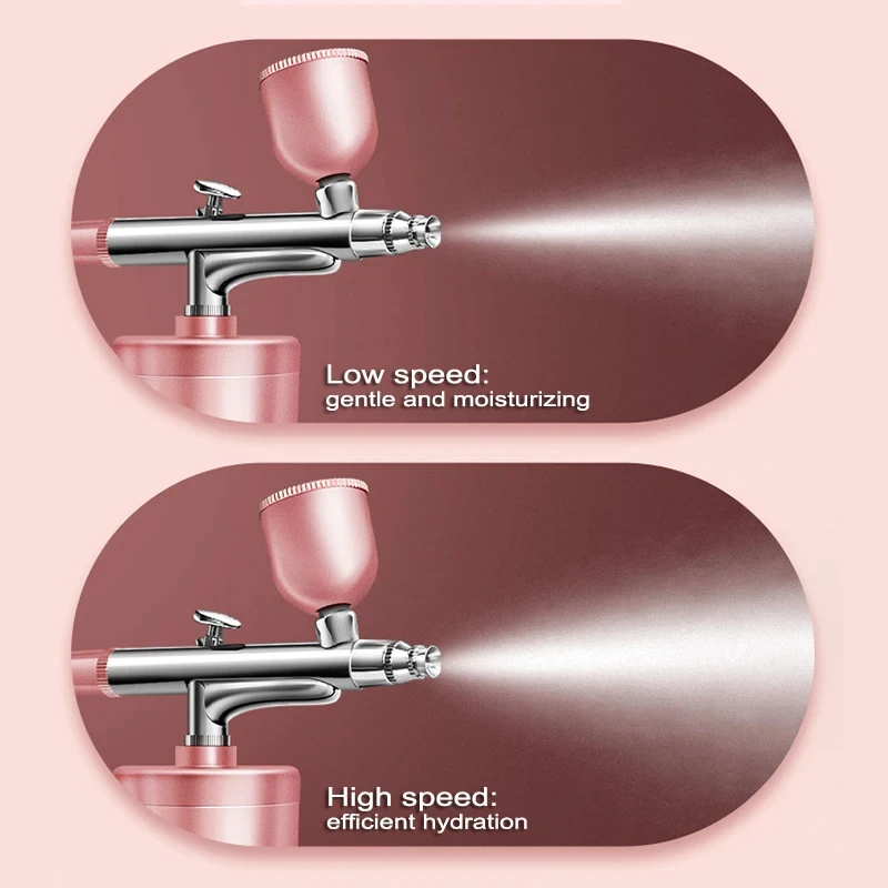 Nano Atomizer Oxygen Injector Facial Deep Hydration Handheld Spray Gun Suitable for Nail Beauty Spray Gun Beauty Salon Dedicated