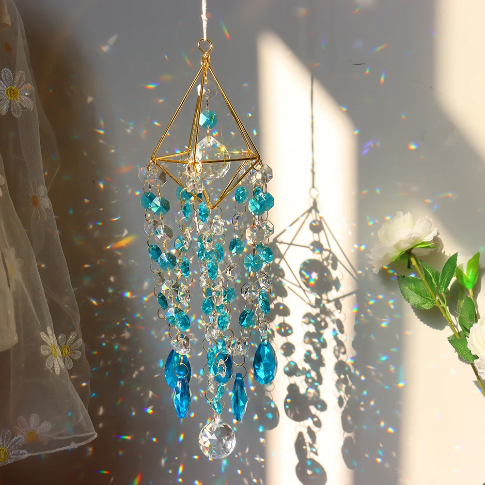 Suncatcher Crystal Pendant Window Ornament Crystal Wind Chimes Home Garden Decoration