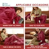 120V, 10 temperature settings with LCD Heated Blanket Electric Throw,1-12 hours Auto Shut Off, Detachable and machine washable 5