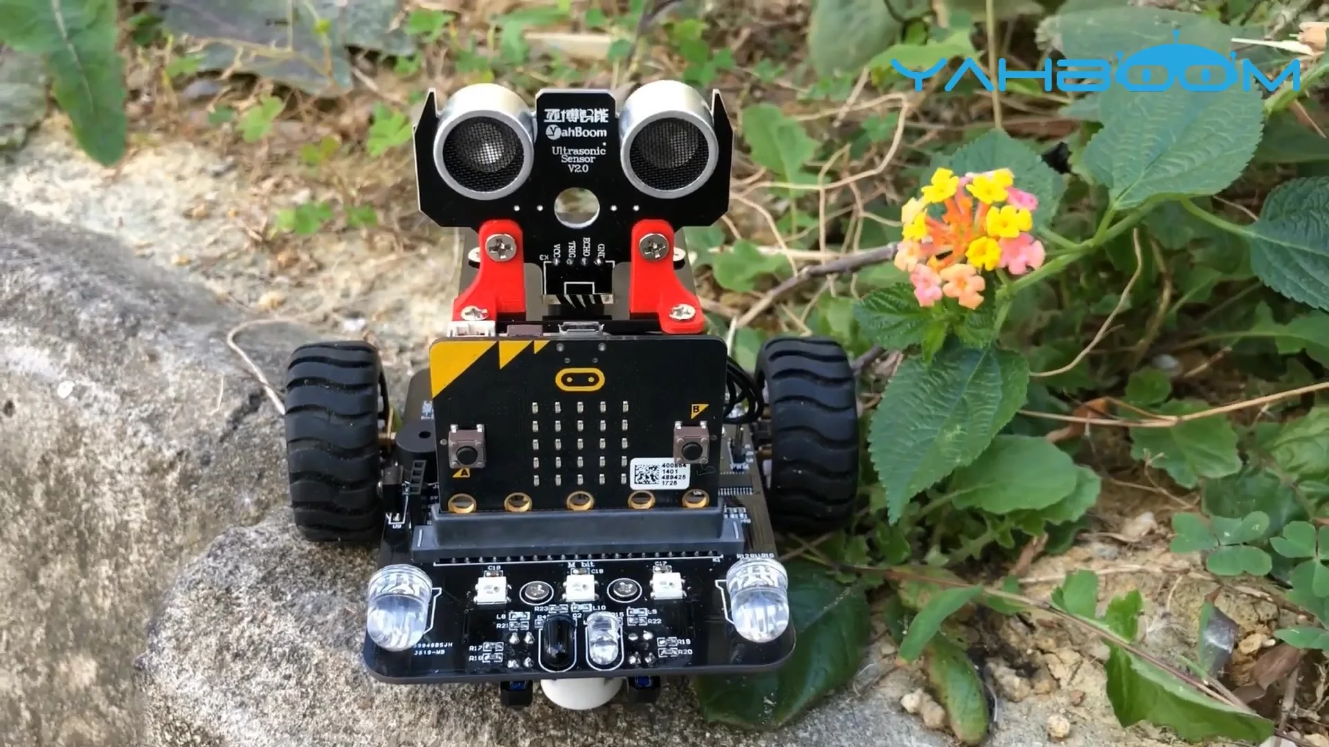 Yahboom-マイクロビットスマートロボット,車の電子キット,教育および