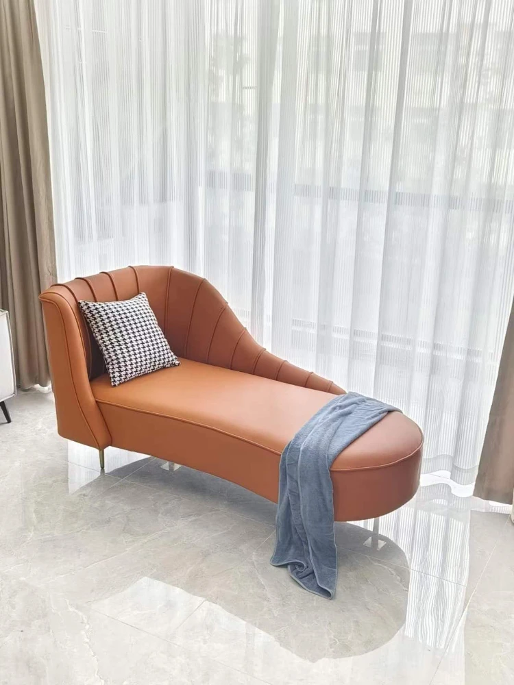 

Chaise Longue Recliner Beauty Bed Silicone Leather Princess Lazy Sofa