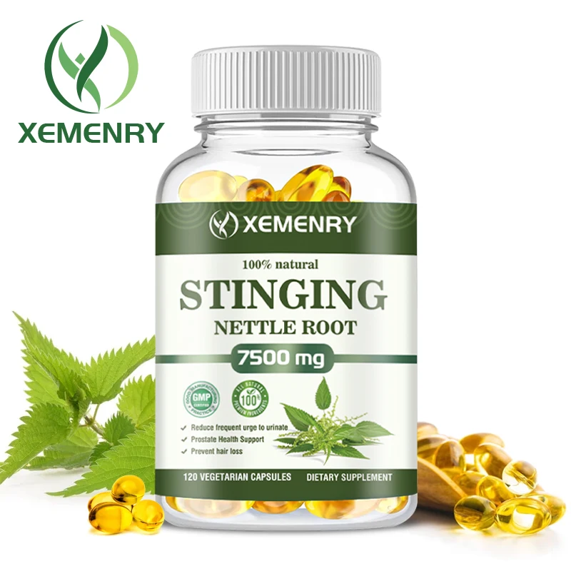 Stinging Nettle Root Capsules Promotes Prostate and Urinary Tract Health Reduces Urinary Frequency stinging nettle root supplement