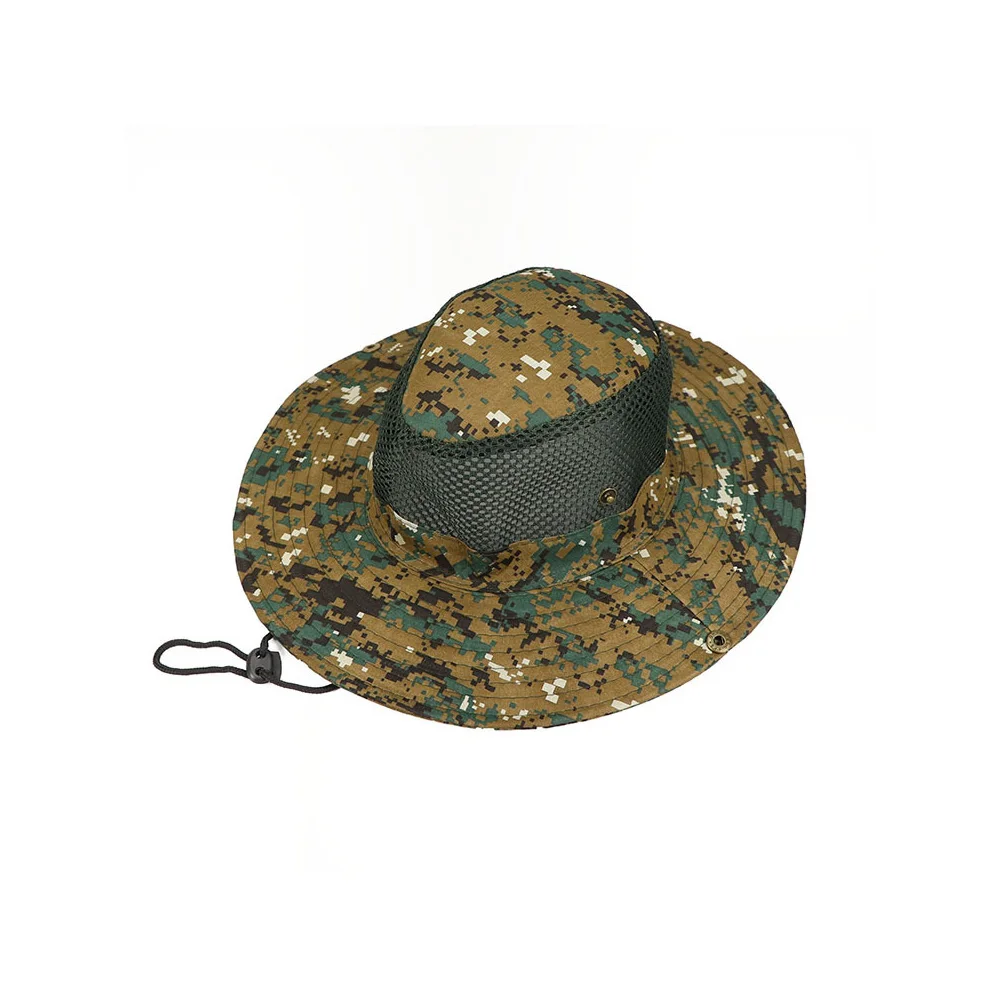 Outdoor Hat Digital Camouflage Hat Fisherman's Hat Fishing Hat Sun Shade Hat Big Brim Hat Mountaineering Hat Bonnet Hat