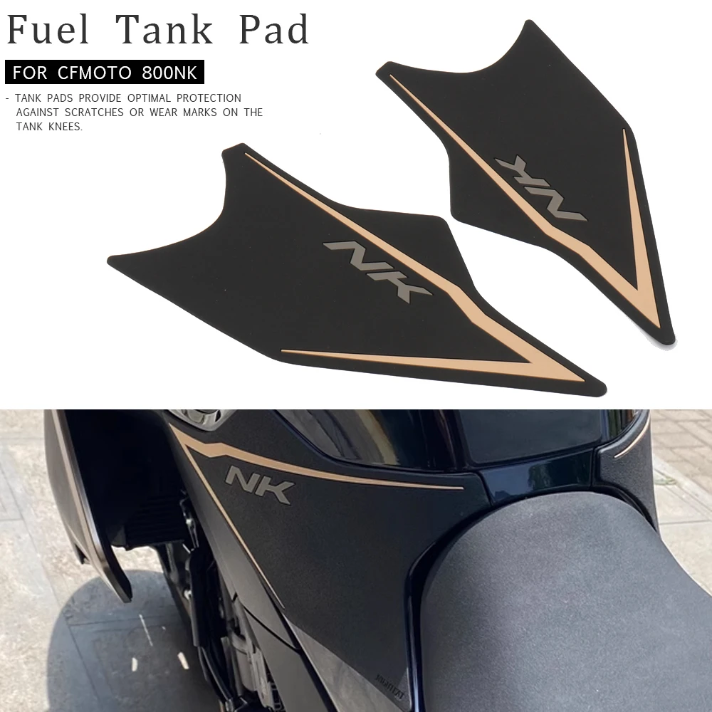 

For CFMOTO 800 NK 800NK 800nk New Motorcycle High-quality Rubber With Logo Fuel Gas Cap Tank Protector Pad Sticker