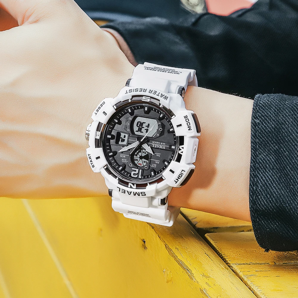 

Top Luxury Brand Military Men's Watches Waterproof Sports Wristwatch LED Quartz Clock Male Watch 8045 Relogio Masculino