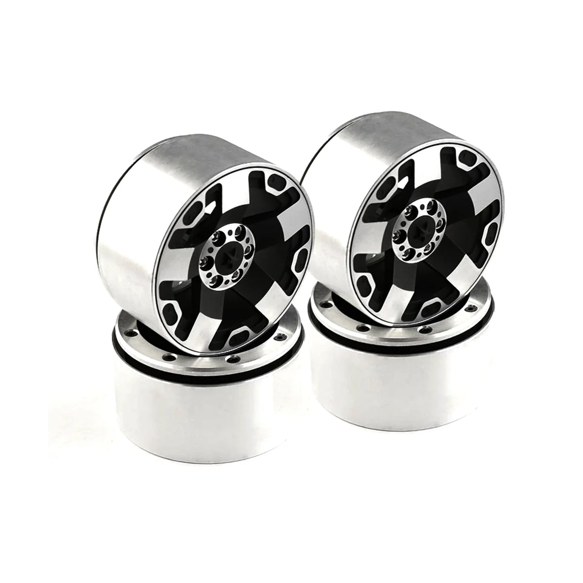 

4 Pcs for TRX4 SCX10 90046 1/10 Model Climbing Car 2.2-Inch Metal Wheel Hub Tire Locking Without Sticking