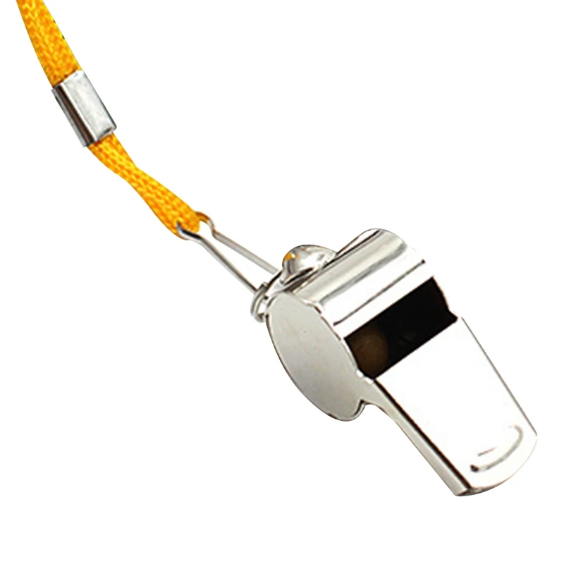 Police Metal Whistles Pet Training Whistle Sport Portable Speakers for Basketball Soccer Football Lanyard Warning Sound