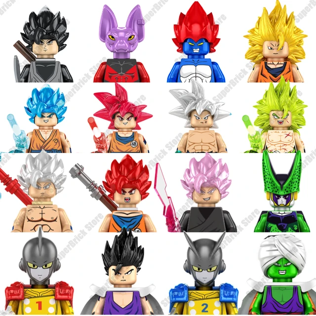 Desenhos Animados Anime Dragon Ball Blocos De Construção Tijolos Goku Vegeta  Mini Figuras De Ação Crianças Conjunto Brinquedos Presentes Aniversário  Atacado - AliExpress