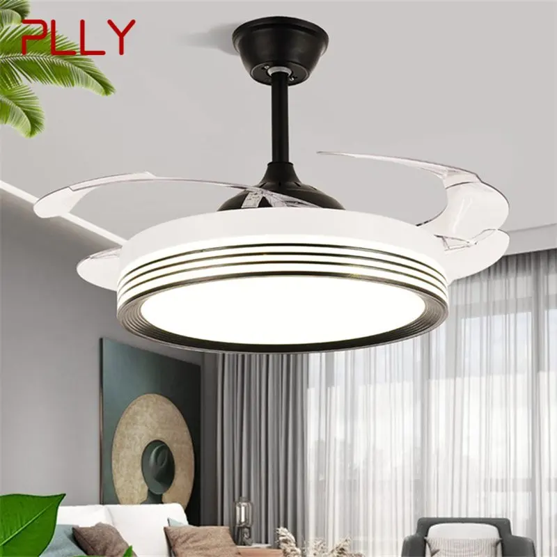 

PLLY Ceiling Fan Light Invisible Lamp With Remote Control Modern Simple LED For Home Living Room