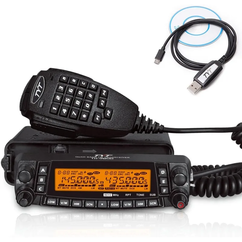1024 Dcs Codes Amateur Radio A+B Dual Band Mobile Transceiver Vehicle Radio 50W, Tyt TH-9800 Plus 50 Ctcss Tones 2