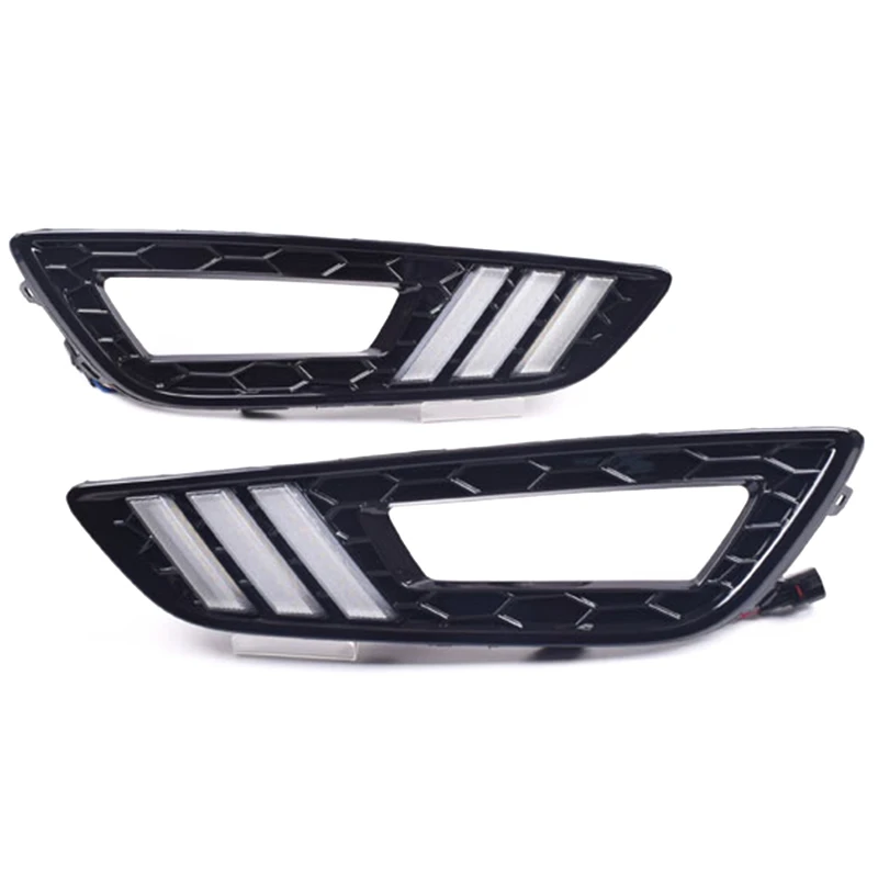 

Car DRL Daytime Running Lights Led Turning Signal Lamps 12V Fog Lamps for Ford Focus 3 2015 2016 2017