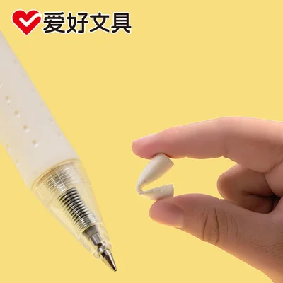 2Pcs AIHAO 48013 Rilakkuma Kawaii 지우개 젤 펜 학교 사무용품 문구 선물 0.5mm 블루 블랙 잉크
