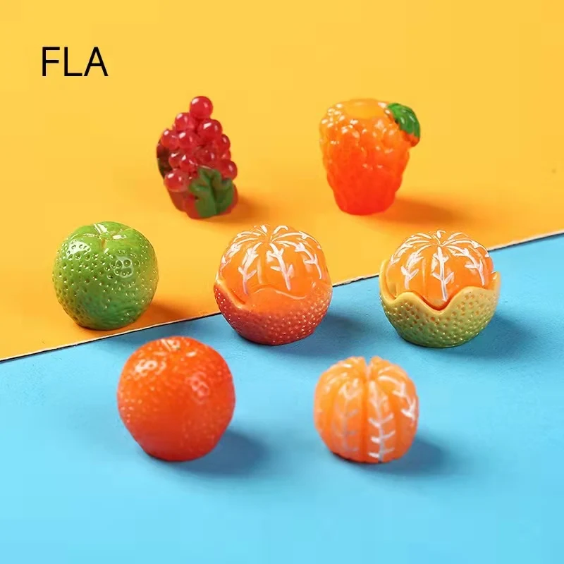 

10pcs/bag Artificial Three-dimensional Fruits Miniatur Decor Christmas Halloween Dollhouse Miniatures Children's Play Kitchen