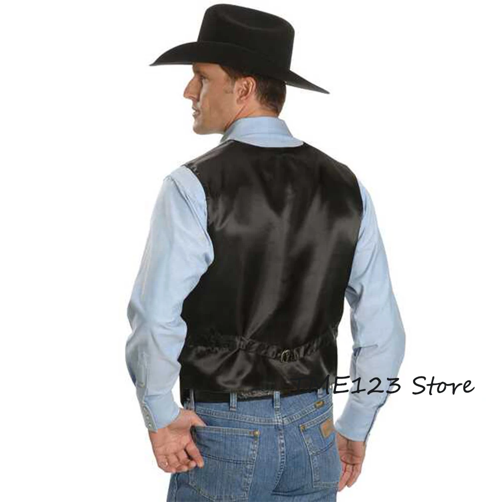 Classic Mens Vests Suede Suit Business Vest Punk Waistcoat Jacket Brown Black Victorian Style Groomman Clothing For Wedding Man