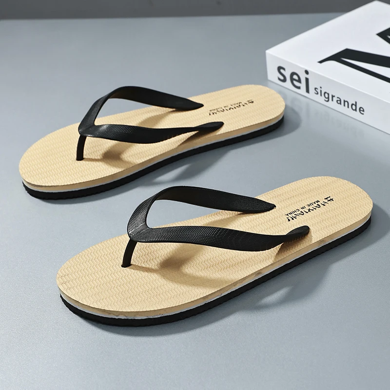 Stylish Comfortable Mens Sandals Thick Soles Anti-skid Features for Summer Wear Flip Flops Shoes Designer Shoes Men