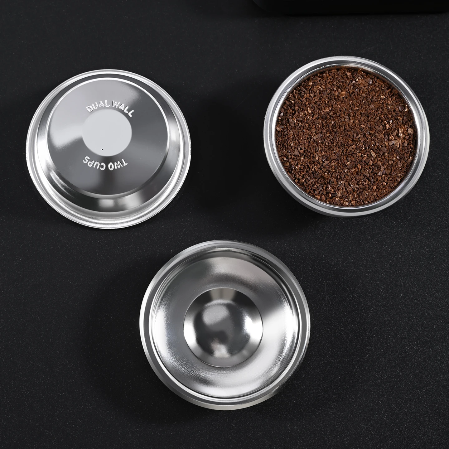 Precision Espresso Pressurized Filter Basket, Single/Double Cup Brewing Tool