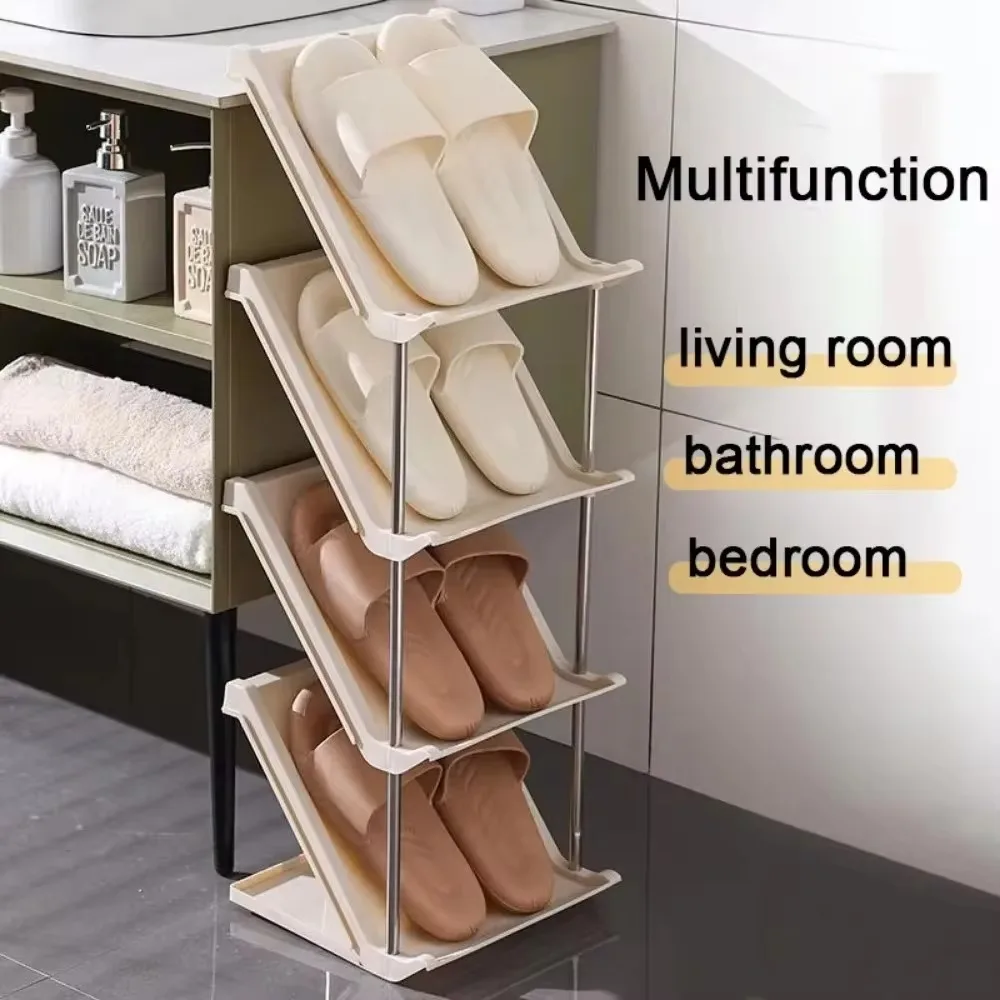 Living Room Multi-Layer Shoe Rack Entry Shoes Racks For Home Use Household Stackable Simple Shoe Shelf Wall Corner Shoes Cabinet