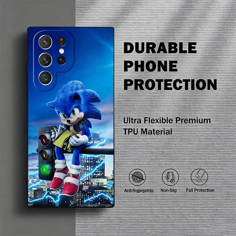 Super S-Sonics Cartoon Customized Phone Case with Edge Pattern