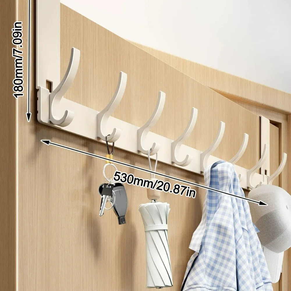 Door Behind Hook Storage Wall Hanging Clothes Hanger Coat Hook Punch-free Hanger Bedroom Kitchen Organizer Quick Installation