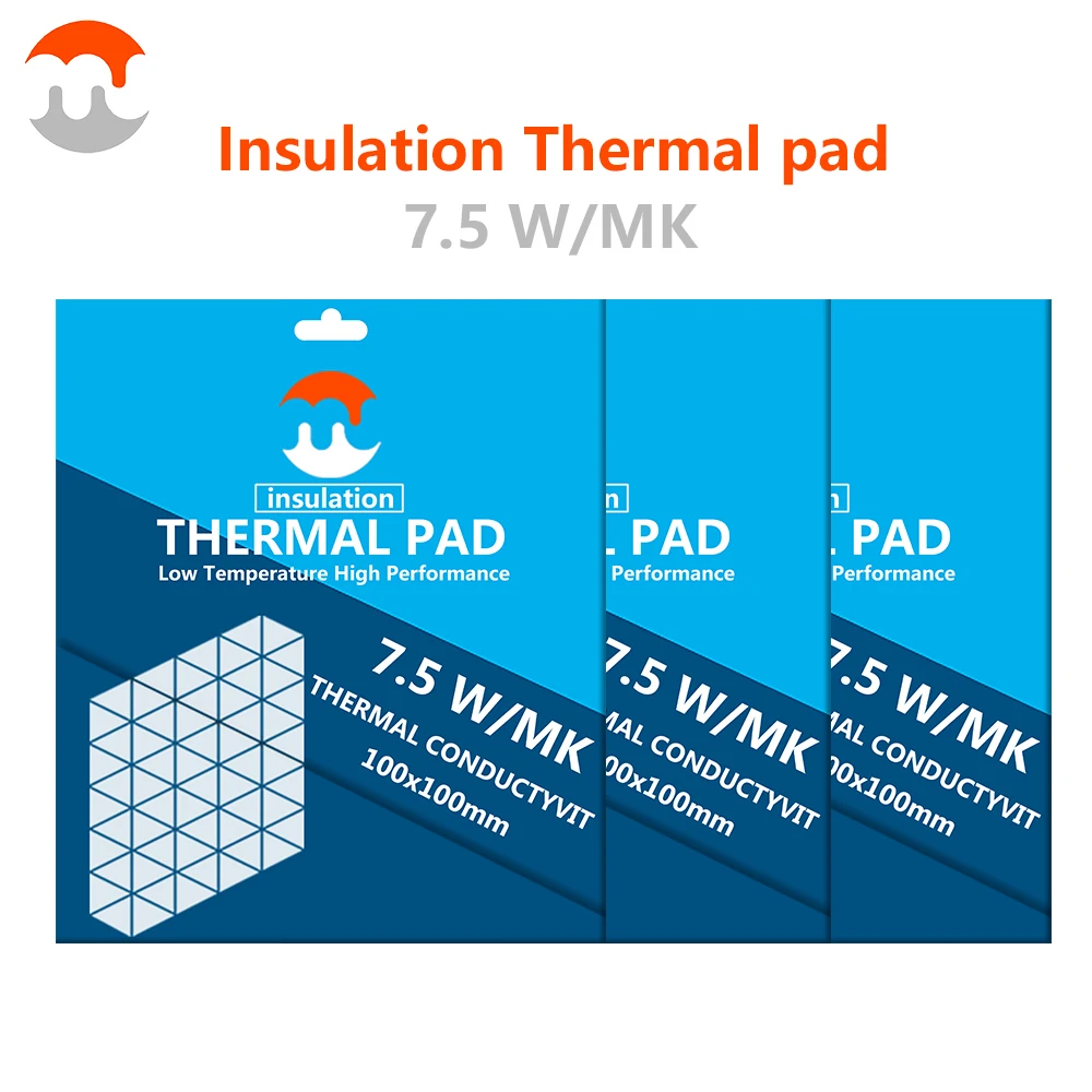 

Мягкая силиконовая термопрокладка, охлаждающий материал 7,5 Вт/MK 0,5/1,0/1,5/2,0/2,5/3 мм, долговечный Непроводящий Кулер Для ЦПУ