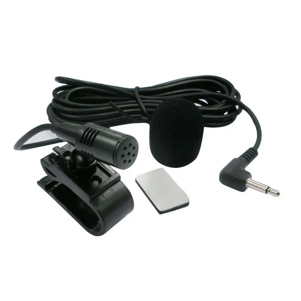 Mini Car Audio Microphone 3.5mm Clip Jack Plug Mic Stereo Professionals Wired External Microphone For Auto DVD Radio Long